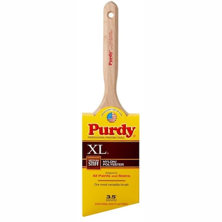 Purdy 3-1/2" Angle Sash Firm, Nylon/Polyester Bristle, Paint Brush, Hardwood Handle 144152335